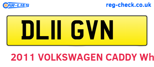 DL11GVN are the vehicle registration plates.