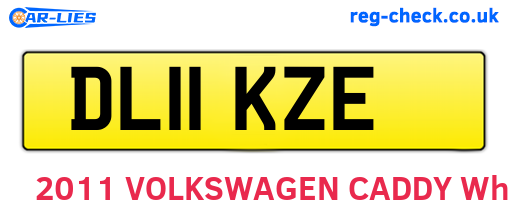 DL11KZE are the vehicle registration plates.