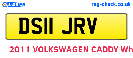 DS11JRV are the vehicle registration plates.