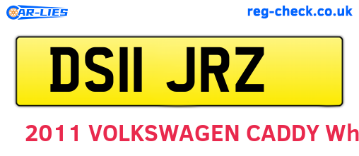 DS11JRZ are the vehicle registration plates.
