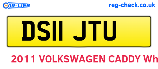 DS11JTU are the vehicle registration plates.