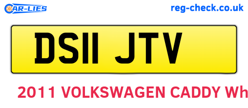 DS11JTV are the vehicle registration plates.
