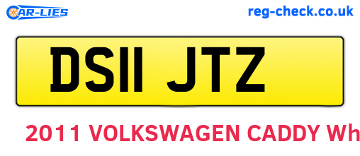 DS11JTZ are the vehicle registration plates.