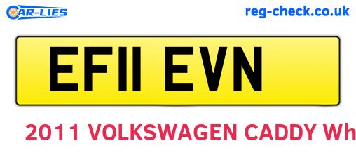 EF11EVN are the vehicle registration plates.