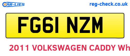 FG61NZM are the vehicle registration plates.