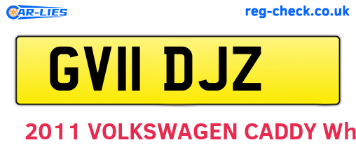 GV11DJZ are the vehicle registration plates.