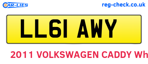 LL61AWY are the vehicle registration plates.