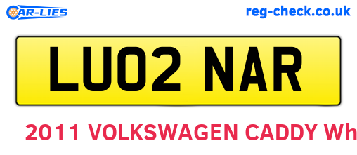 LU02NAR are the vehicle registration plates.