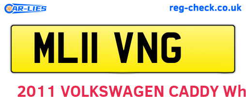 ML11VNG are the vehicle registration plates.