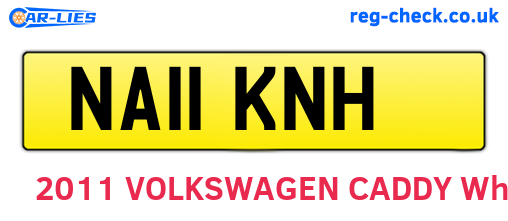 NA11KNH are the vehicle registration plates.