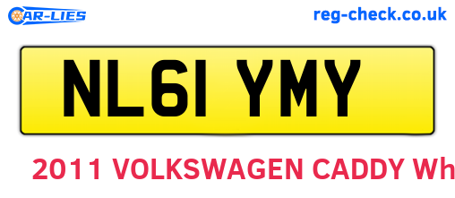 NL61YMY are the vehicle registration plates.