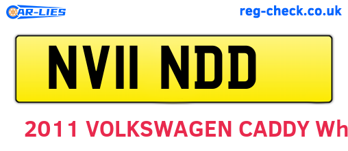 NV11NDD are the vehicle registration plates.