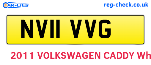 NV11VVG are the vehicle registration plates.