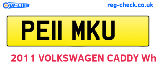 PE11MKU are the vehicle registration plates.