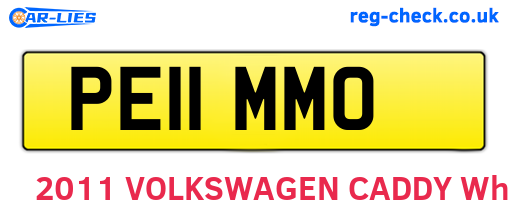 PE11MMO are the vehicle registration plates.