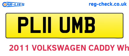 PL11UMB are the vehicle registration plates.