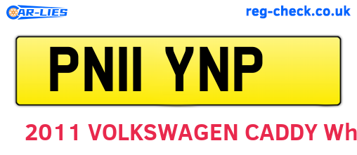 PN11YNP are the vehicle registration plates.