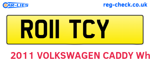RO11TCY are the vehicle registration plates.
