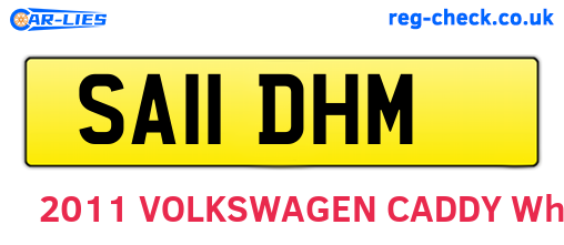 SA11DHM are the vehicle registration plates.