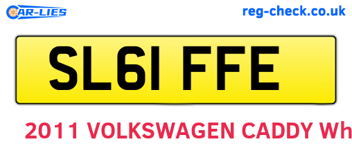 SL61FFE are the vehicle registration plates.