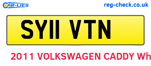 SY11VTN are the vehicle registration plates.