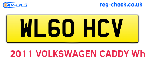 WL60HCV are the vehicle registration plates.