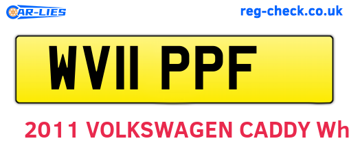 WV11PPF are the vehicle registration plates.