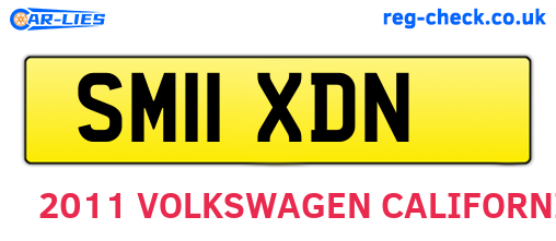 SM11XDN are the vehicle registration plates.