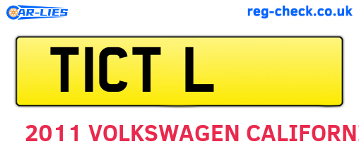 T1CTL are the vehicle registration plates.