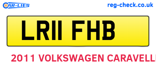 LR11FHB are the vehicle registration plates.