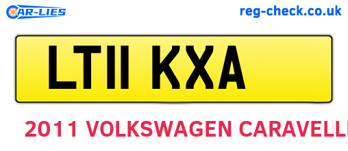 LT11KXA are the vehicle registration plates.