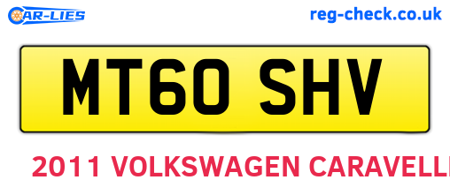 MT60SHV are the vehicle registration plates.