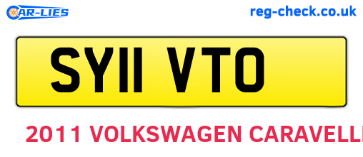 SY11VTO are the vehicle registration plates.
