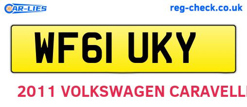 WF61UKY are the vehicle registration plates.