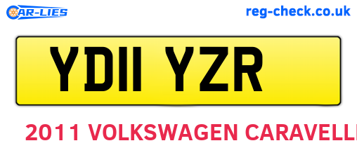 YD11YZR are the vehicle registration plates.