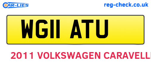 WG11ATU are the vehicle registration plates.