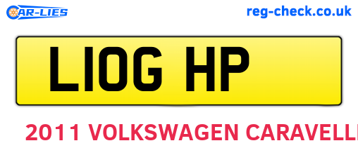 L10GHP are the vehicle registration plates.