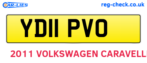 YD11PVO are the vehicle registration plates.