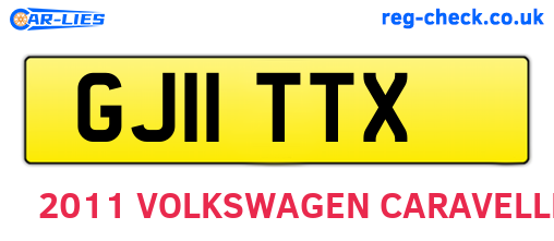 GJ11TTX are the vehicle registration plates.