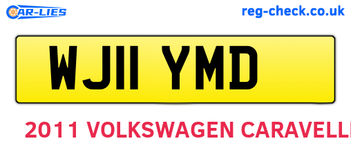 WJ11YMD are the vehicle registration plates.