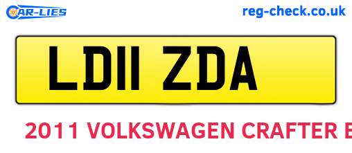 LD11ZDA are the vehicle registration plates.
