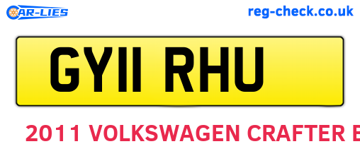 GY11RHU are the vehicle registration plates.