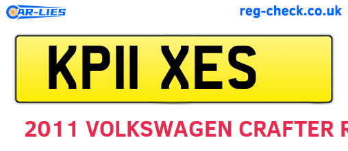 KP11XES are the vehicle registration plates.