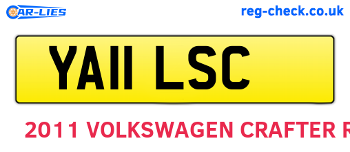 YA11LSC are the vehicle registration plates.