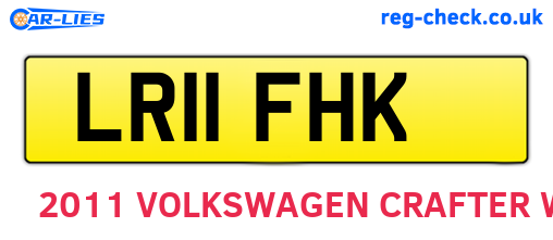 LR11FHK are the vehicle registration plates.