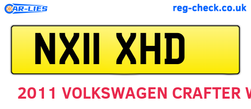 NX11XHD are the vehicle registration plates.