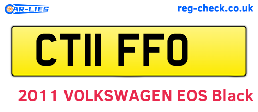 CT11FFO are the vehicle registration plates.