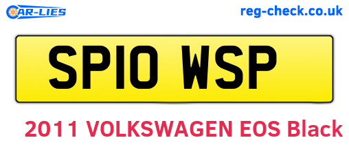 SP10WSP are the vehicle registration plates.