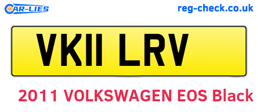 VK11LRV are the vehicle registration plates.