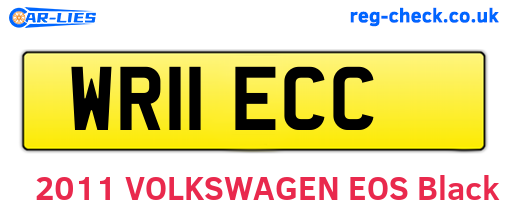 WR11ECC are the vehicle registration plates.